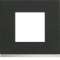Plaque gallery 1 poste matiere dark rock|Hager-HAGWXP4402