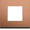 Plaque gallery 1 poste matiere copper alu|Hager-HAGWXP4602