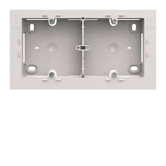 Boite saillie double gallery pure|Hager-HAGWXA682B