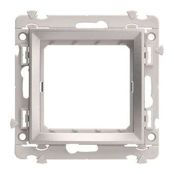 Support gallery 2 modules kallysta plaque titane|Hager-HAGWXA462T