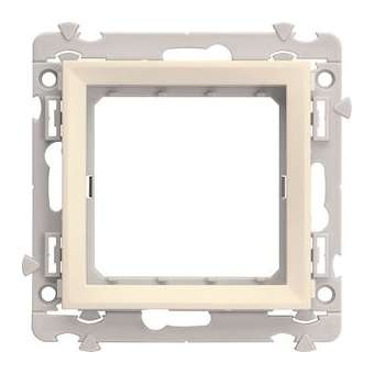 Support gallery 2 modules kallysta plaque dune|Hager-HAGWXA462D