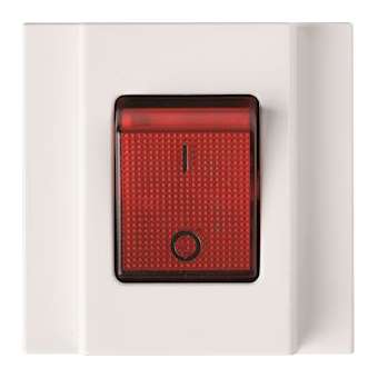 Interrupteur 16AX pour multi-prises gallery 2P+T pure|Hager-HAGWXF436B