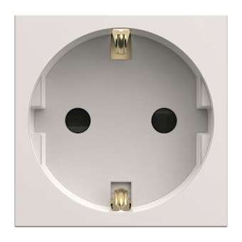 Prise de courant Schuko gallery 2P+T pure|Hager-HAGWXF160B