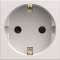 Prise de courant Schuko gallery 2P+T pure|Hager-HAGWXF160B