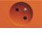 Prise de courant speciale goulotte gallery 2P+T 16A orange|Hager-HAGWXF421E
