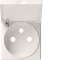 Enjoliveur prise de courant 2P+T gallery avec couvercle pure|Hager-HAGWXD101B