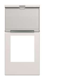 Enjoliveur prise RJ45 gallery avec porte-étiquette 1 module pure|Hager-HAGWXD205B