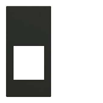 Enjoliveur prise RJ45 gallery sans porte-étiquette 1 module night|Hager-HAGWXD201N