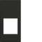 Enjoliveur prise RJ45 gallery sans porte-étiquette 1 module night|Hager-HAGWXD201N