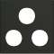 Enjoliveur prise TV+FM+SAT gallery 2 modules night|Hager-HAGWXD256N