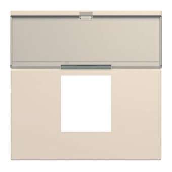 Enjoliveur prise RJ45 gallery avec porte-étiquette 2 modules dune|Hager-HAGWXD206D