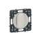 Interrupteur ou va-et-vient doigt large Céliane Soft 10A - titane avec support|Legrand-LEG099770