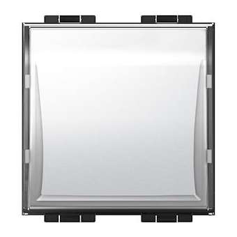 Poussoir lumineux avec porte-étiquette Livinglight couleur neutre - 2 modules|Bticino-TICLN4040