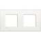 Plaque Livinglight Air Metal monochrome 2+2 modules - Blanc pur|Bticino-TICLNE4802M2BN