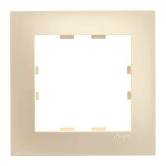 Kallysta pop plaque 1 poste coloris Dune|Hager-HAGWKN411
