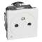 Prise 2P+T Surface avec voyant Mosaic - bornes auto - 2 mod blanc antimicrobien|Legrand-LEG077135