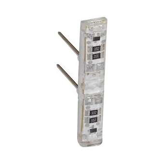 Voyant lum 12V, 24V ou 48V Easy-Led brochable à LEDs blanches pour méca Mosaic|Legrand-LEG067687L