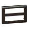 Plaque de finition Mosaic pour 2x8 modules noir mat|Legrand-LEG079077L