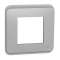 Unica Pro - plaque de finition - Alu - 1 poste
