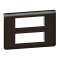 Plaque de finition Mosaic pour 2x6 modules noir mat|Legrand-LEG079076L