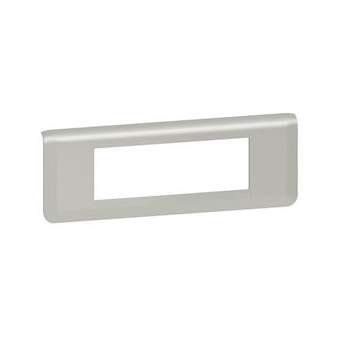 Plaque de finition horizontale Mosaic pour 6 modules alu|Legrand-LEG079316L