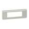 Plaque de finition horizontale Mosaic pour 6 modules alu|Legrand-LEG079316L