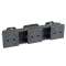 Triple prise de courant 2P+T Surface précâblées Mosaic 3x2 modules - anthracite|Legrand-LEG079136