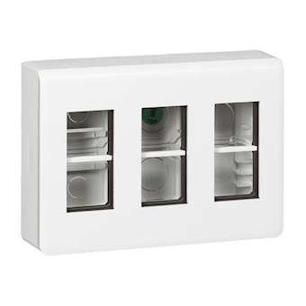 Kit poste de travail en saillie Mosaic pour 3x4 modules|Legrand-LEG078887L