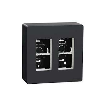 Unica - boîte de concentration saillie complète - 2 col de 4 mod - Anthracite|Schneider Electric-SCHNU122454