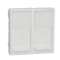 Unica - prise pour 2 RJ45 S-One - 2 mod - Blanc antimicrobien - méca seul|Schneider Electric-SCHNU942020