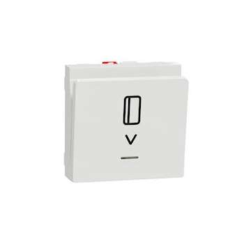 Unica - commande à carte NO/NF - 10A - 2 modules - Blanc - mécanisme seul|Schneider Electric-SCHNU328318