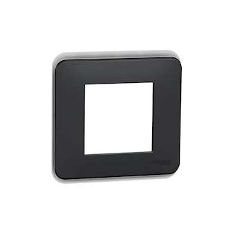 Unica Pro - plaque de finition - Anthracite - 1 poste|Schneider Electric-SCHNU400254