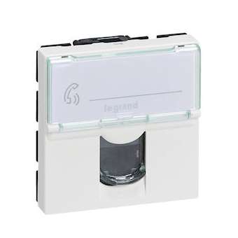 Prise RJ45 catégorie6 FTP Mosaic 2 modules - blanc|Legrand-LEG099646