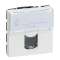 Prise RJ45 catégorie6 FTP Mosaic 2 modules - blanc