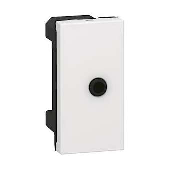 Prise Jack femelle 3,5mm à visser Mosaic 1 module - blanc|Legrand-LEG078764