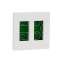 Unica - boîte de concentration encastrée complète - 2 col de 4 mod - Blanc|Schneider Electric-SCHNU172418