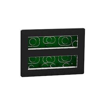 Unica - boîte de concentration encastrée complète - 2 rang de 8 mod - anthracite|Schneider Electric-SCHNU171854