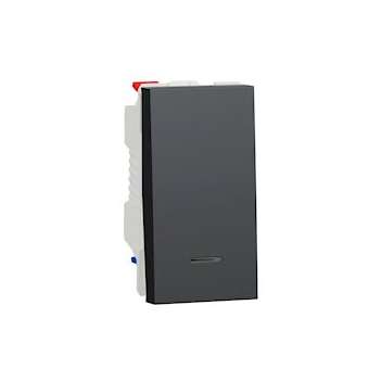 Unica - va-et-vient lum témoin - 10A - connex rapide - 1 mod - Anthr - méca seul|Schneider Electric-SCHNU310354S