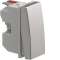 Systo poussoir 1F 10A 1 module Titane|Hager-HAGWS027T