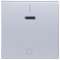 Systo 2M Interrupteur bipolaire lumineux 10A titane|Hager-HAGWS009T