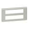 Plaque de finition Mosaic pour 2x10 modules alu|Legrand-LEG079328L
