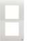 Systo plaque double verticale entraxe 57 2x2 modules Blanc AntiBactérien|Hager-HAGWS406H