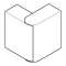 Angle extérieur variable 60DEG à 120DEG - Pour goulotte Logix 160x50mm - Noir|Planet wattohm-PLW68214