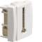 Systo prise téléphone T 2 modules Blanc|Hager-HAGWS200