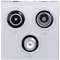 Systo prise TV+FM+SAT directe 1entrée 2 modules Titane|Hager-HAGWS256T