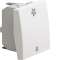 Systo interrupteur va-et-vient VMC 10A 2 modules Blanc|Hager-HAGWS048