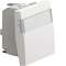 Systo interrupteur va-et-vient porte-étiquette 10A 2 modules Blanc|Hager-HAGWS006