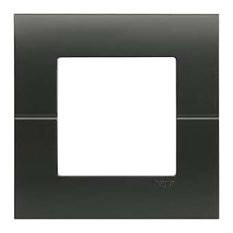 Systo plaque 2 modules Noire|Hager-HAGWS401N