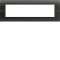 Systo plaque horizontale entraxe 71 8 modules Noir|Hager-HAGWS413N