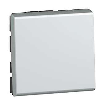 Interrupteur ou va-et-vient 10AX 250V~ Mosaic 2 modules - alu|Legrand-LEG079211